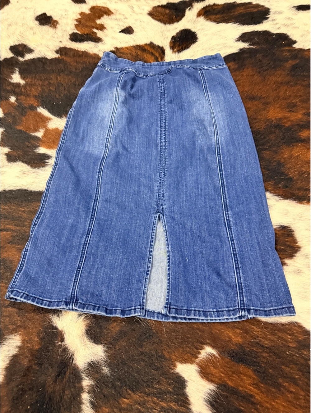Christopher & Banks Petite Denim Skirt Size 8P - Picture 3 of 3